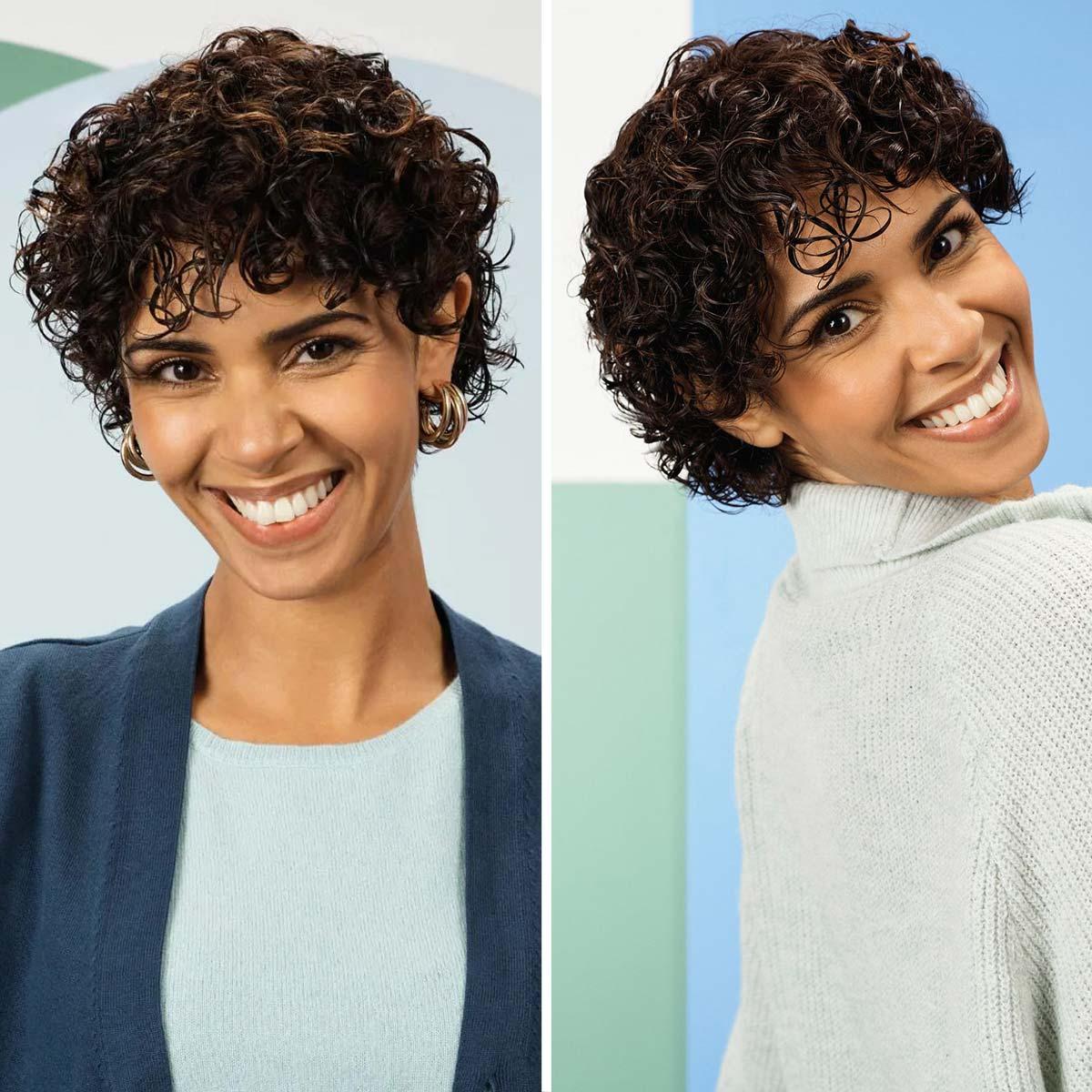 Dégradé court pour boucles