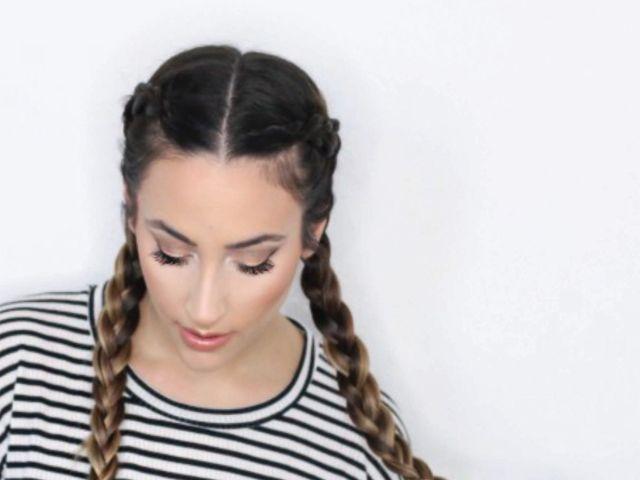 Deux tresses collées cheveux courts idées et tutoriels