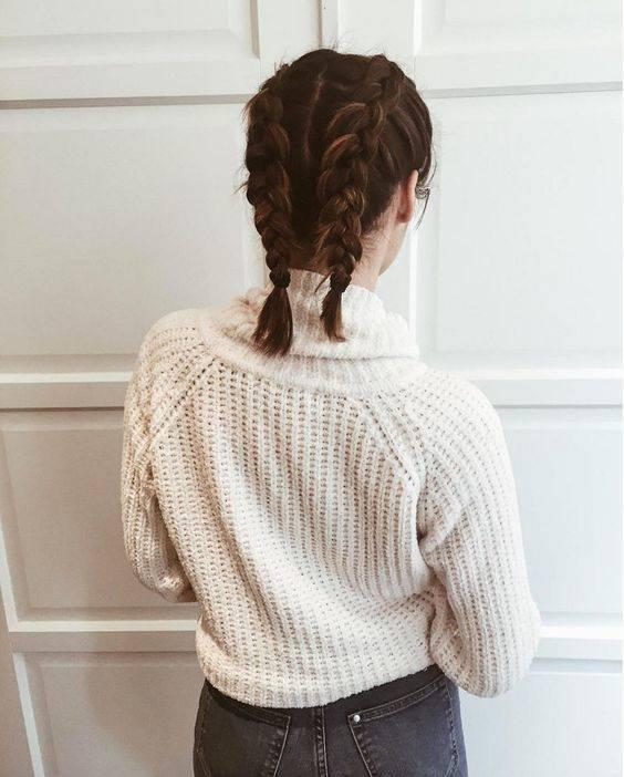 Tresses collées style décontracté