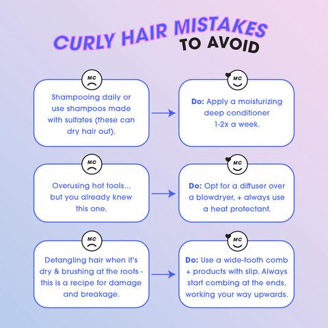 Erreurs soins cheveux bouclés