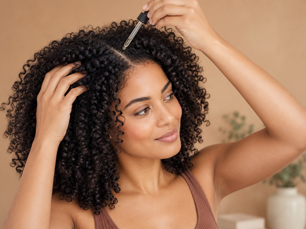 Pousse cheveux bouclés naturels