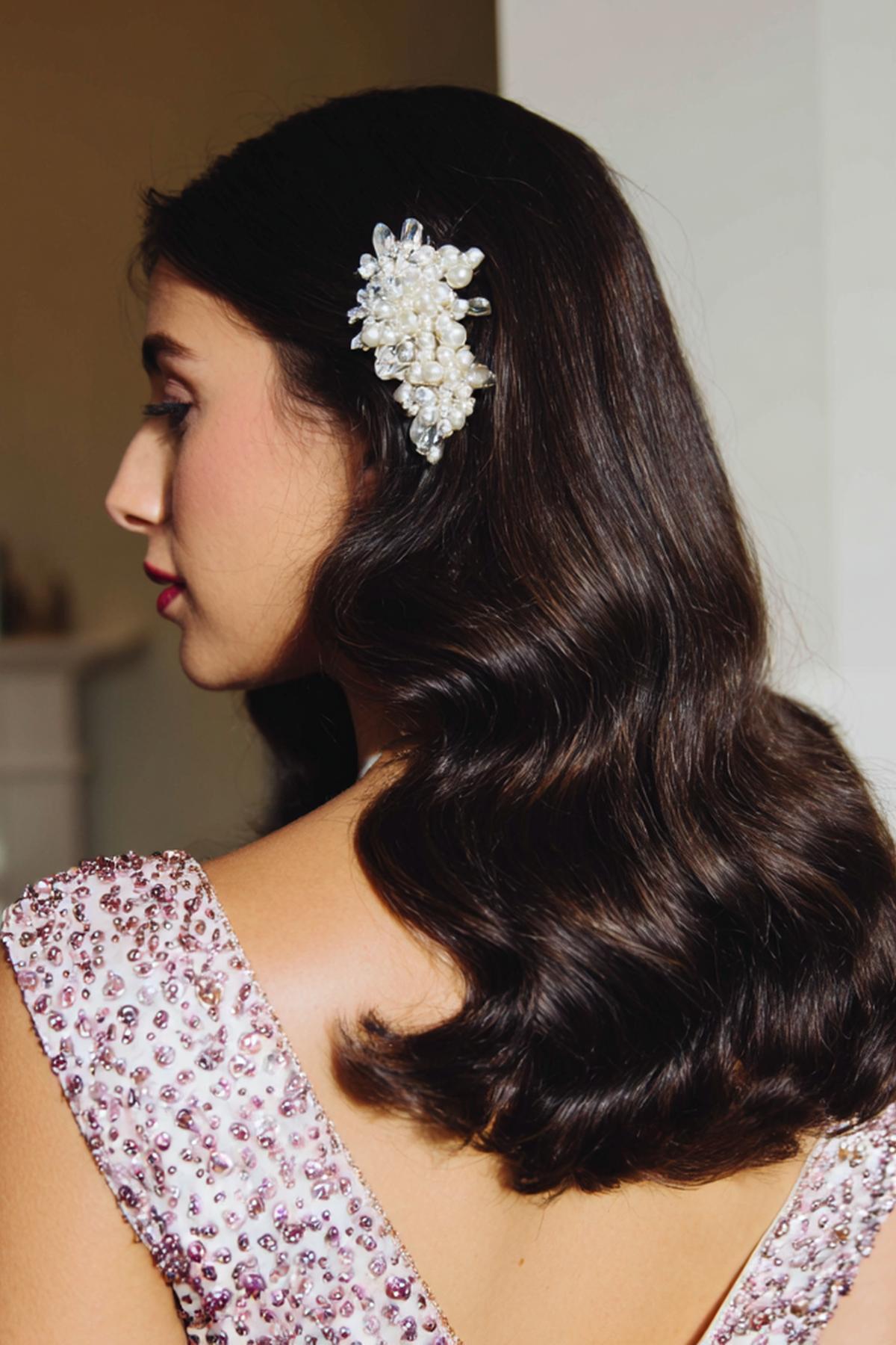 Ondulations Rétro Brun Foncé