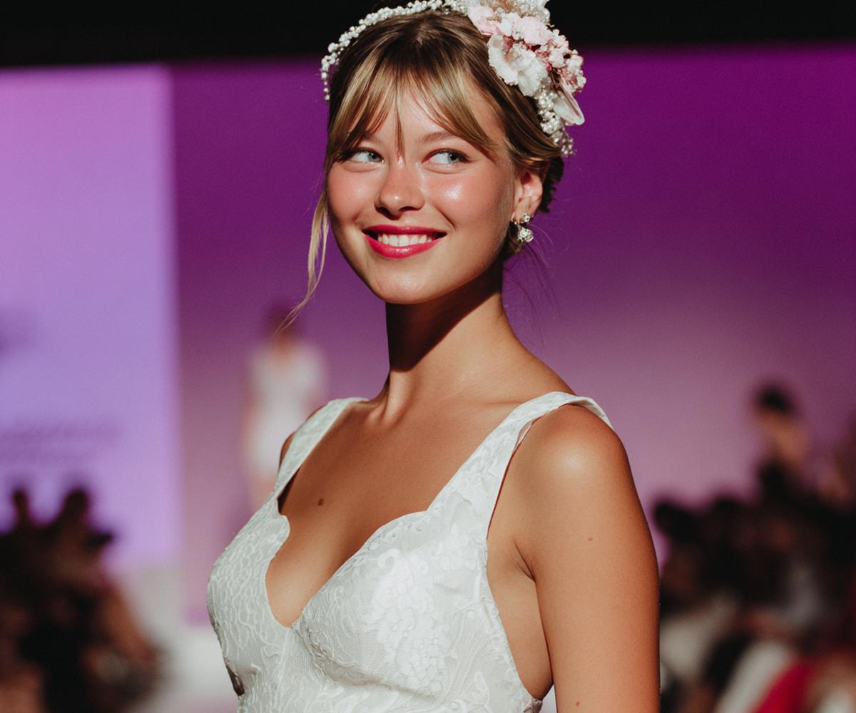 Frange Blonde Chignon