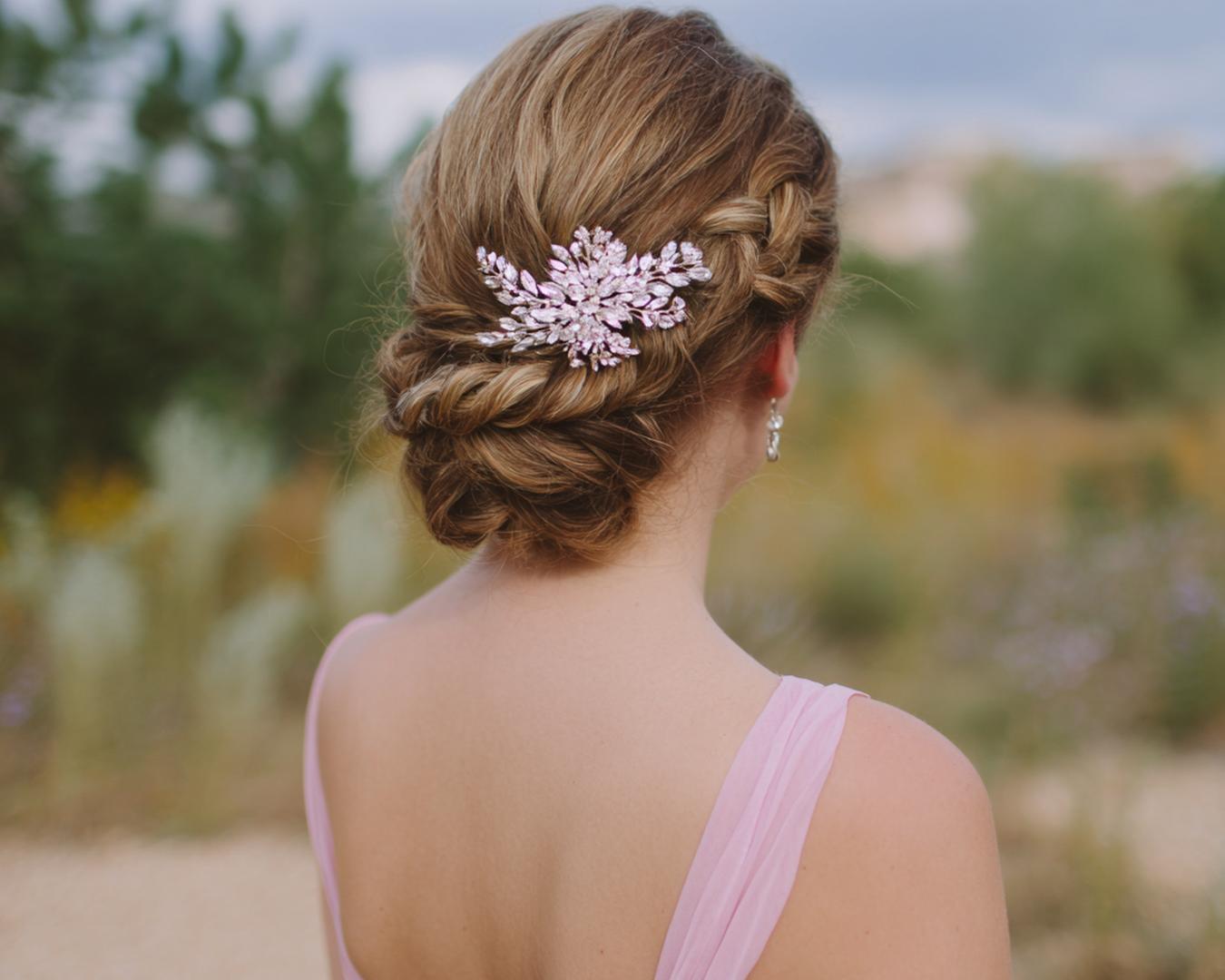 Chignon Tressé Châtain