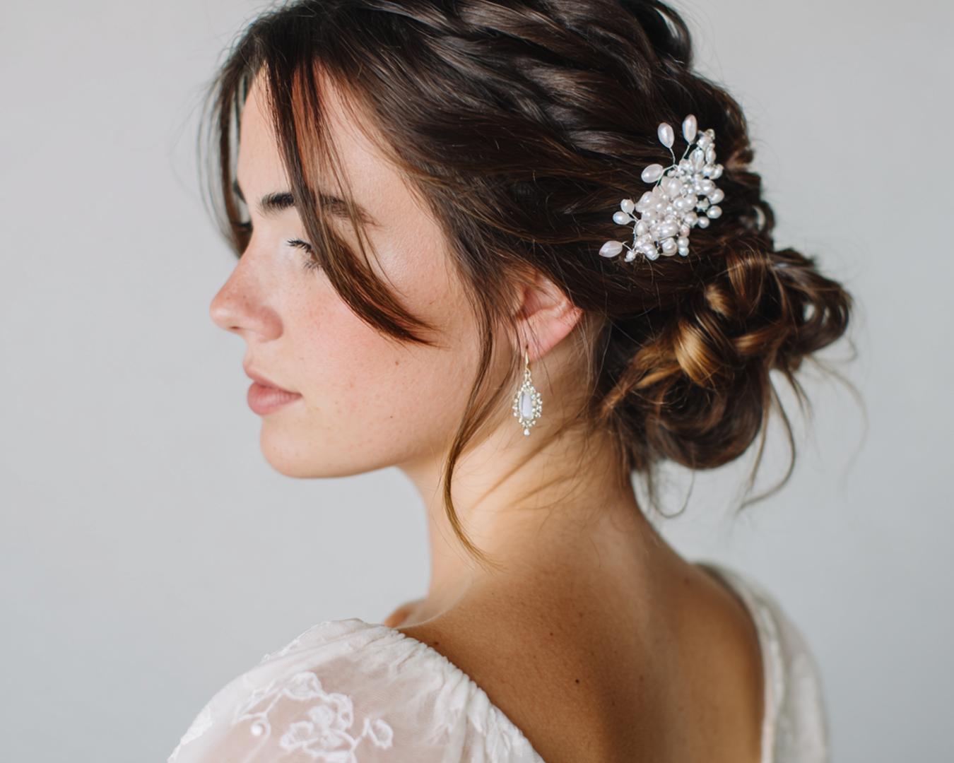 Chignon Bas Tressé Brun