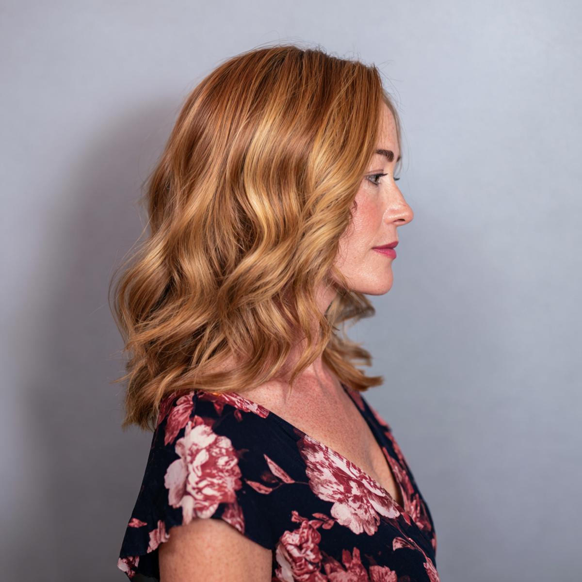 Chignon Haut Blond Lissé