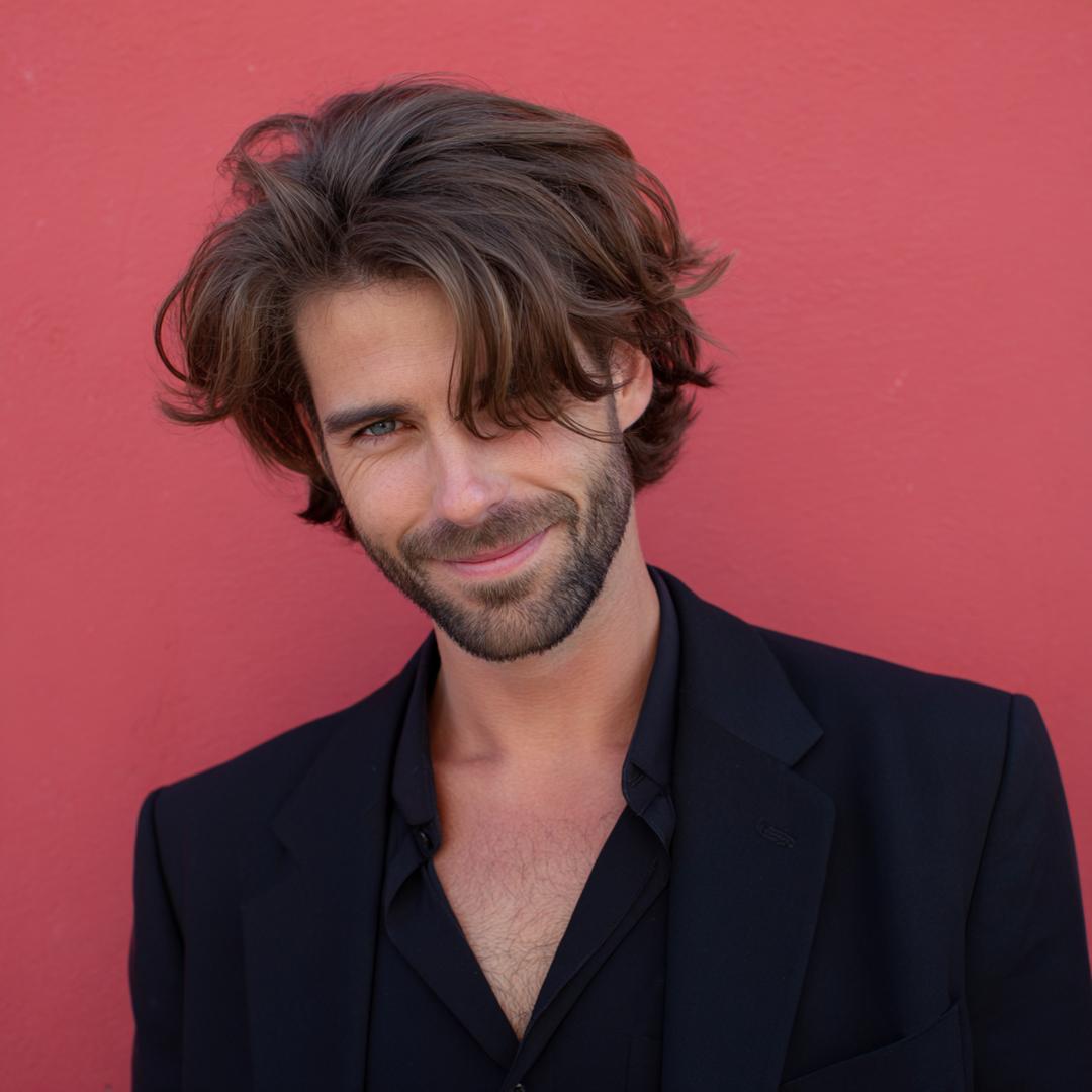 Cheveux Mi Longs Texturés Bruns