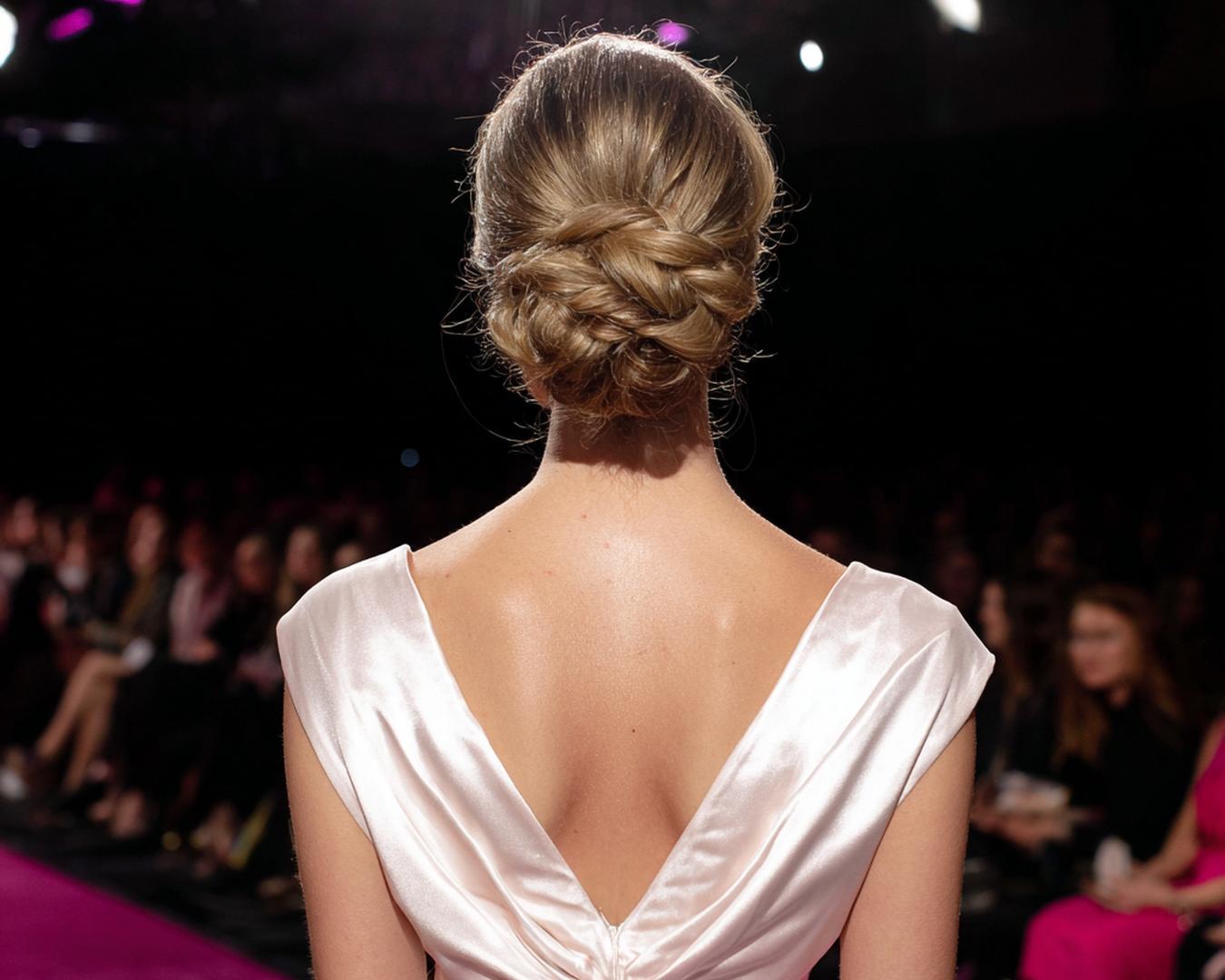Chignon Tressé Bas Blond