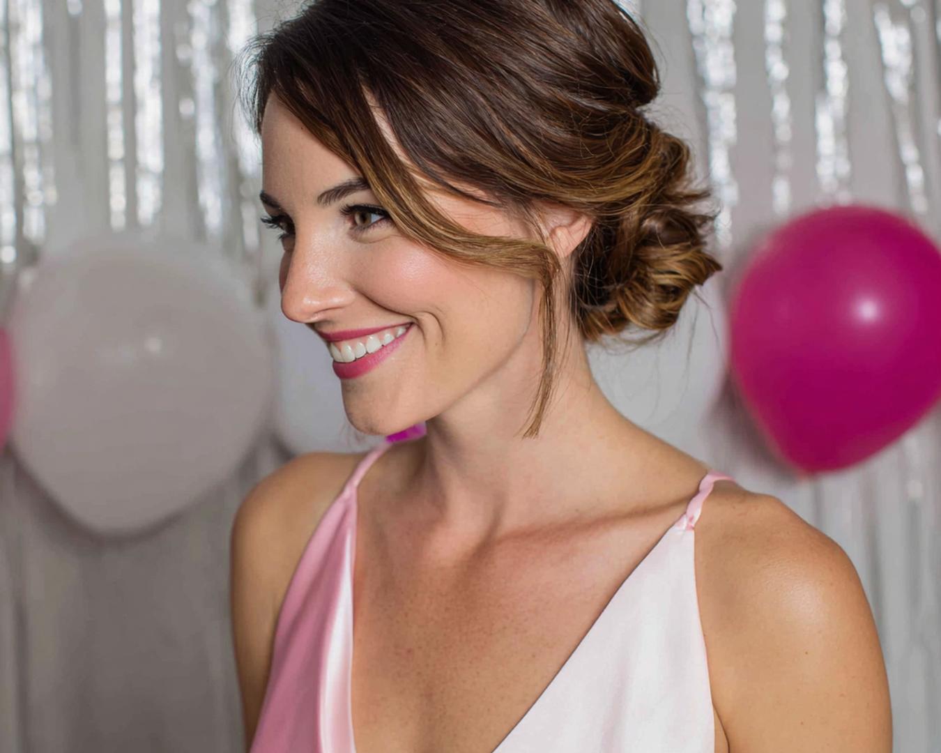 Chignon Bas Texturé Brun