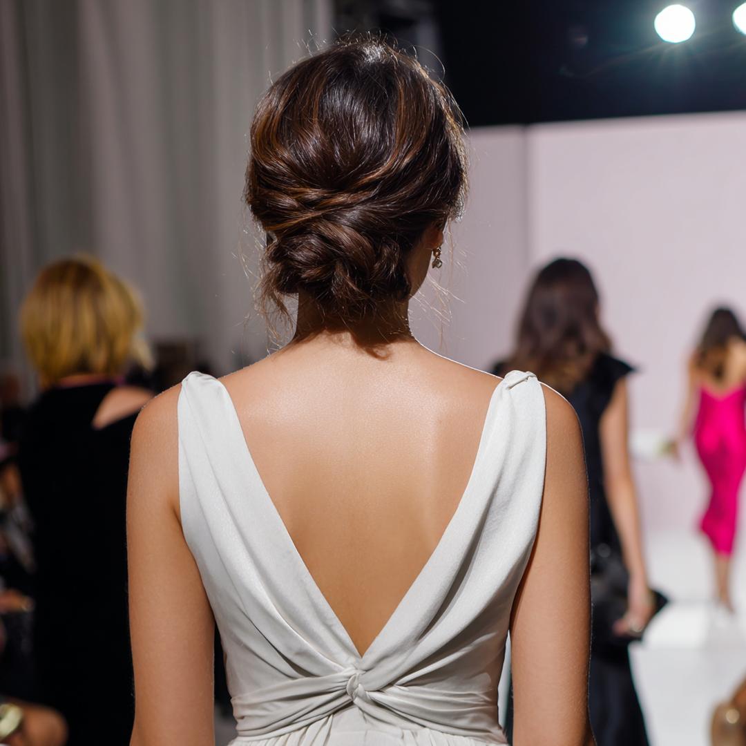 Chignon Bas Torsadé Brun