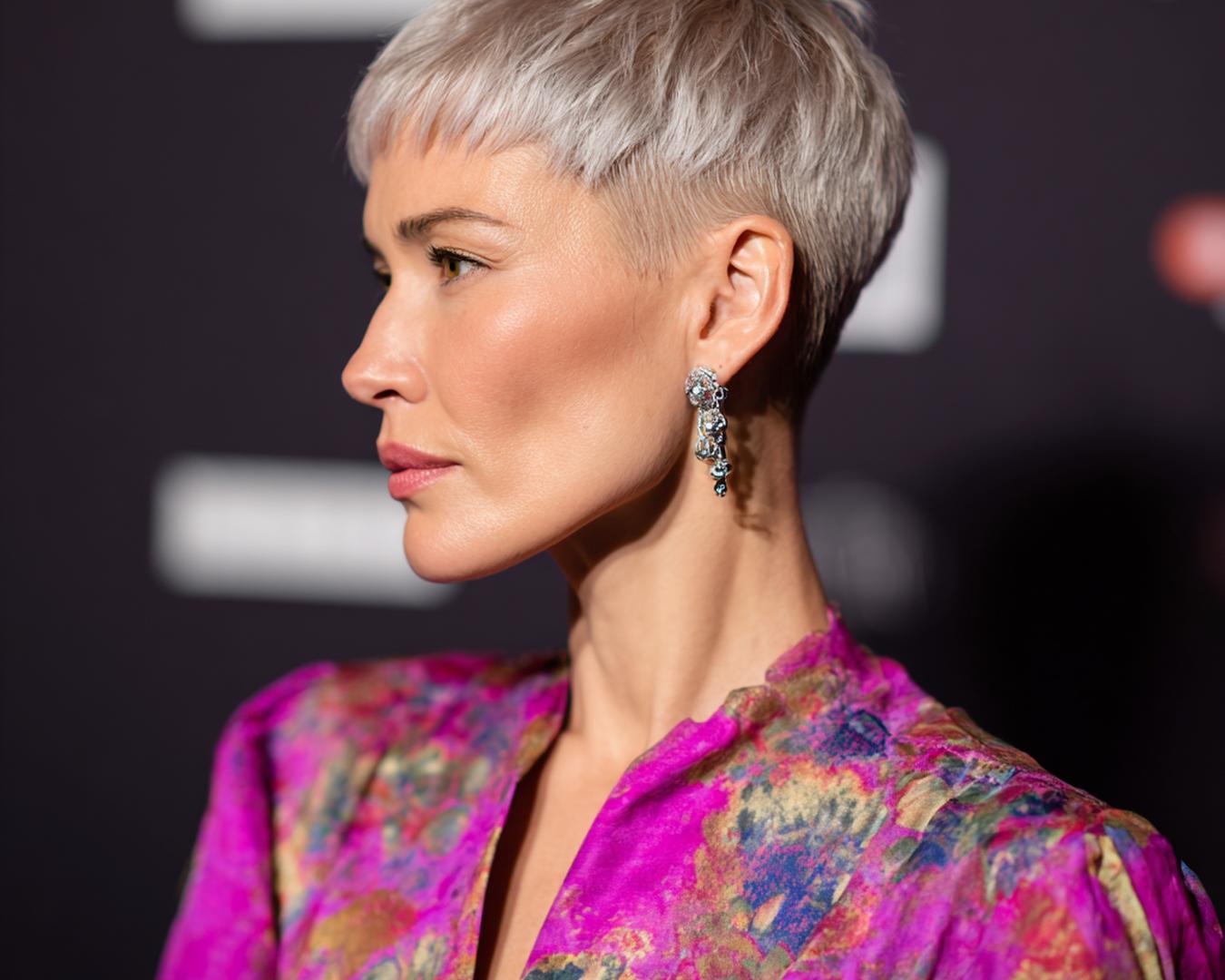 Platinum Textured Pixie Crop