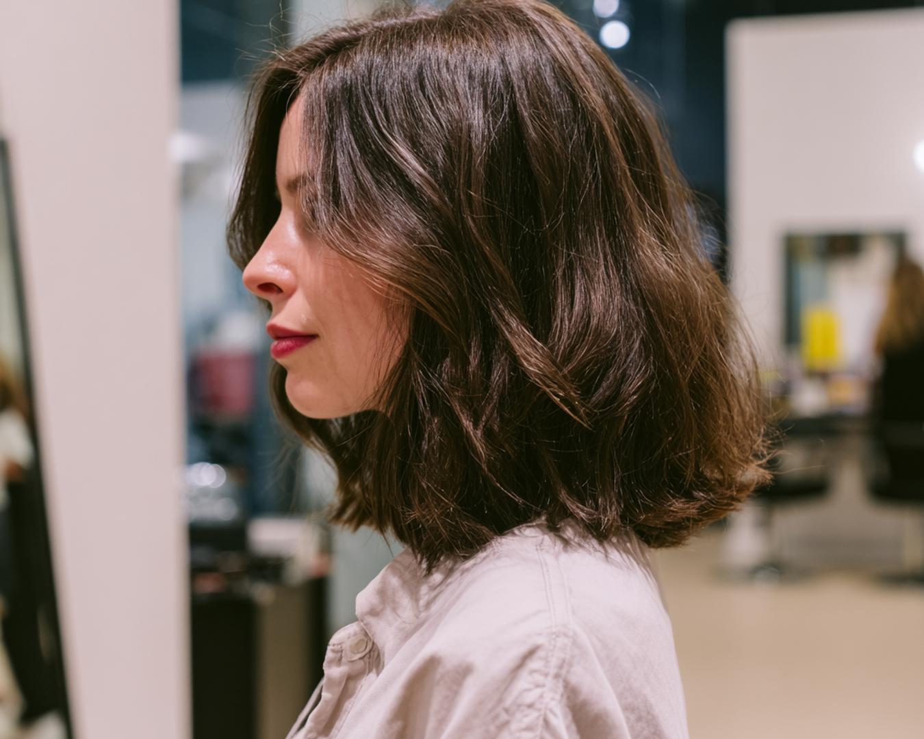 Textured Dark Brown Bob