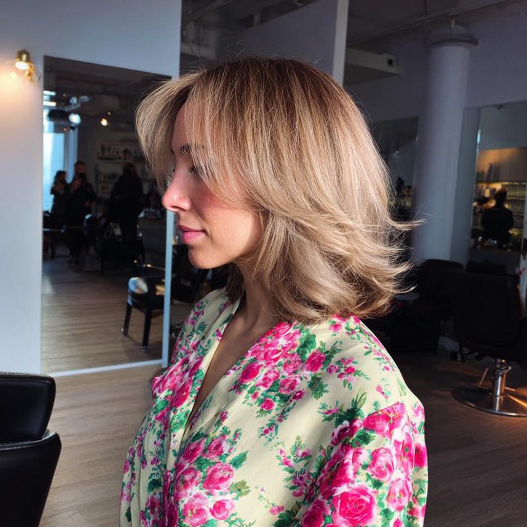 Blonde Feathered Medium Layers