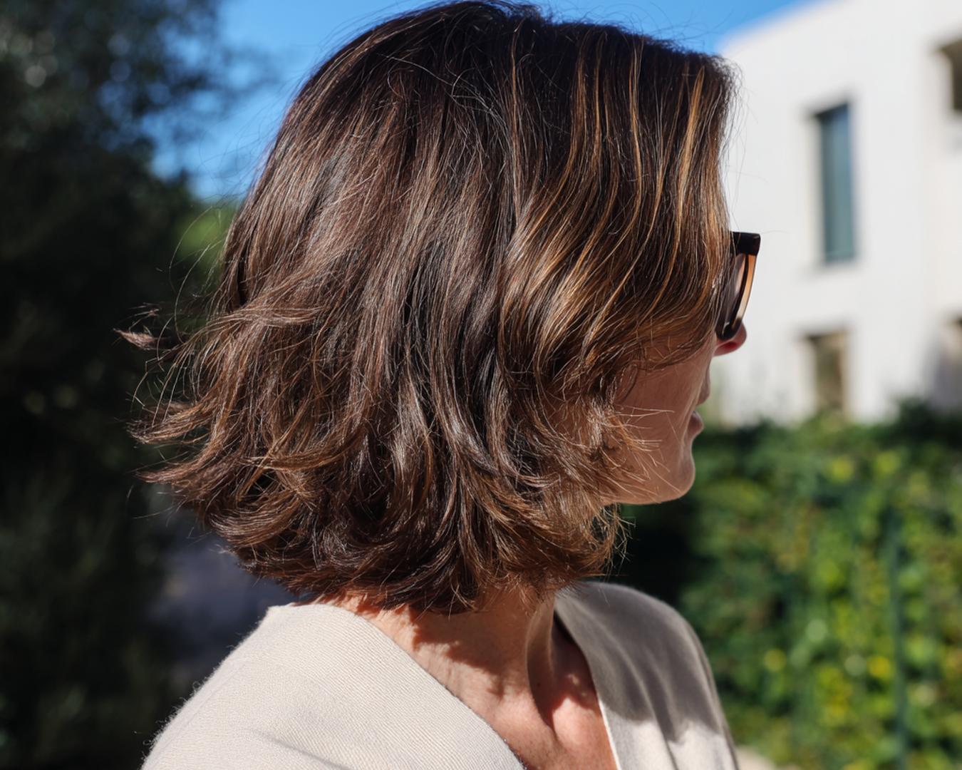 Textured Brunette Bob