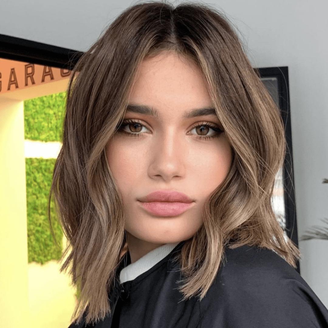 Coupe courte balayage kumral