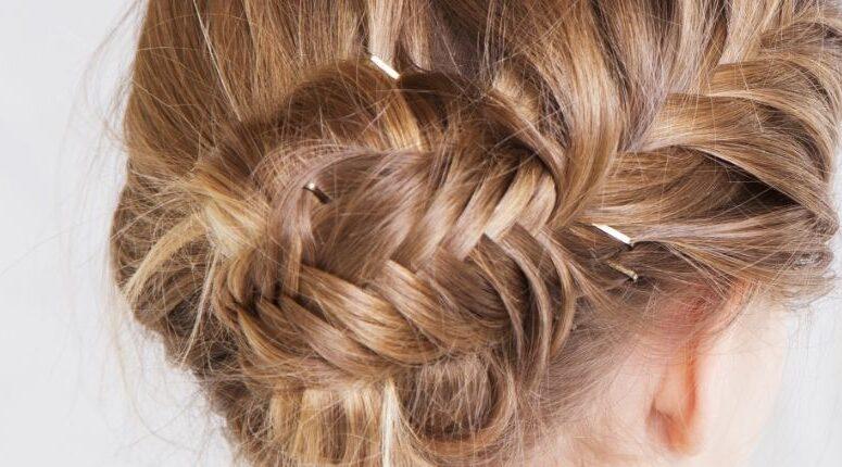 Chignon tressé épi de blé