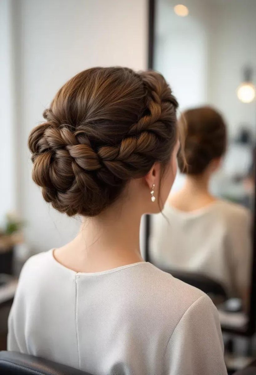 Chignon tressé frisur idées élégantes et tendances