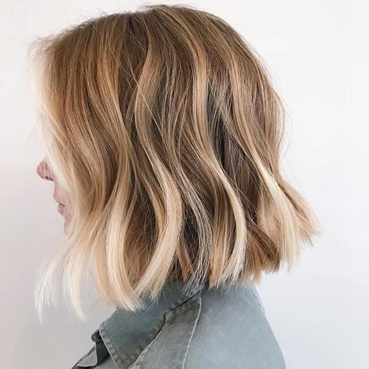 Lob dégradé balayage lumineux