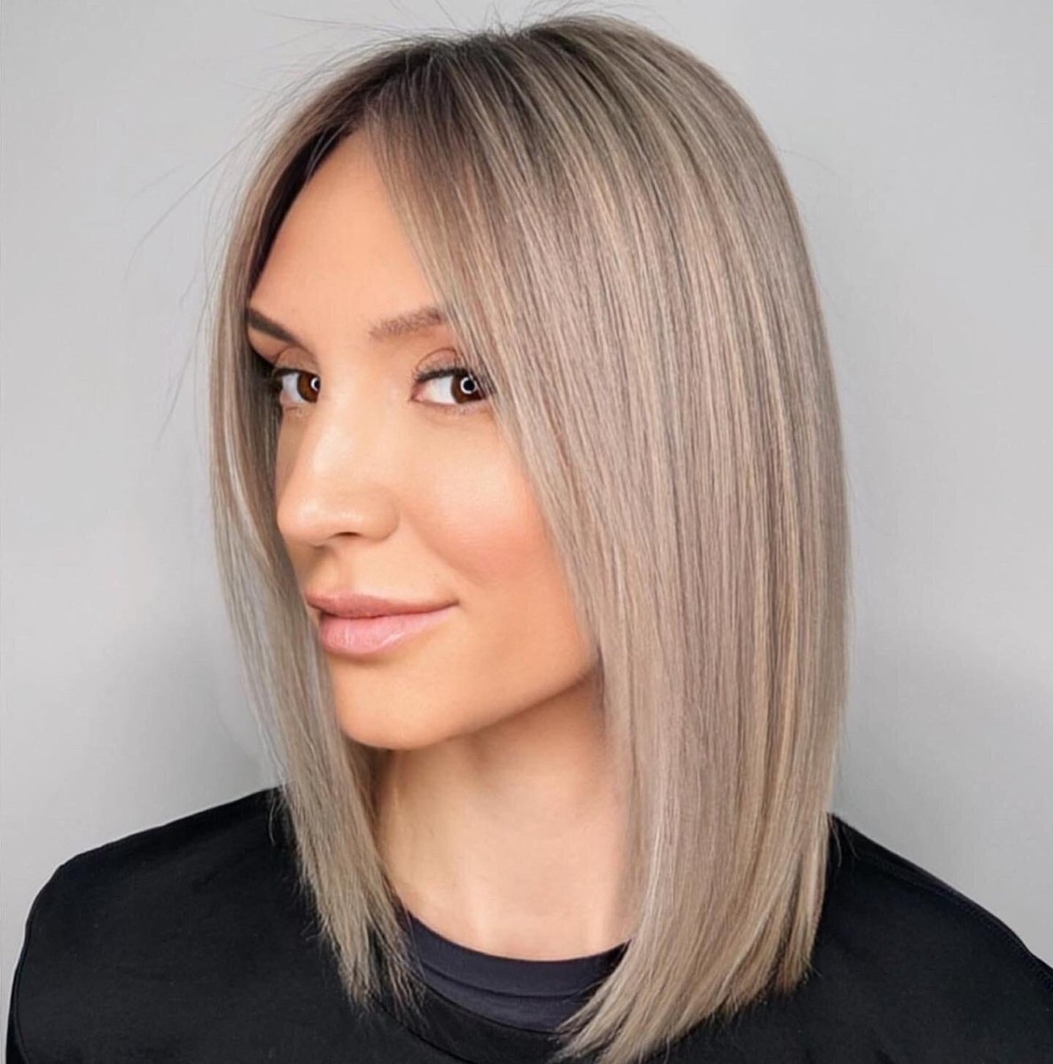 Lob blond cendré
