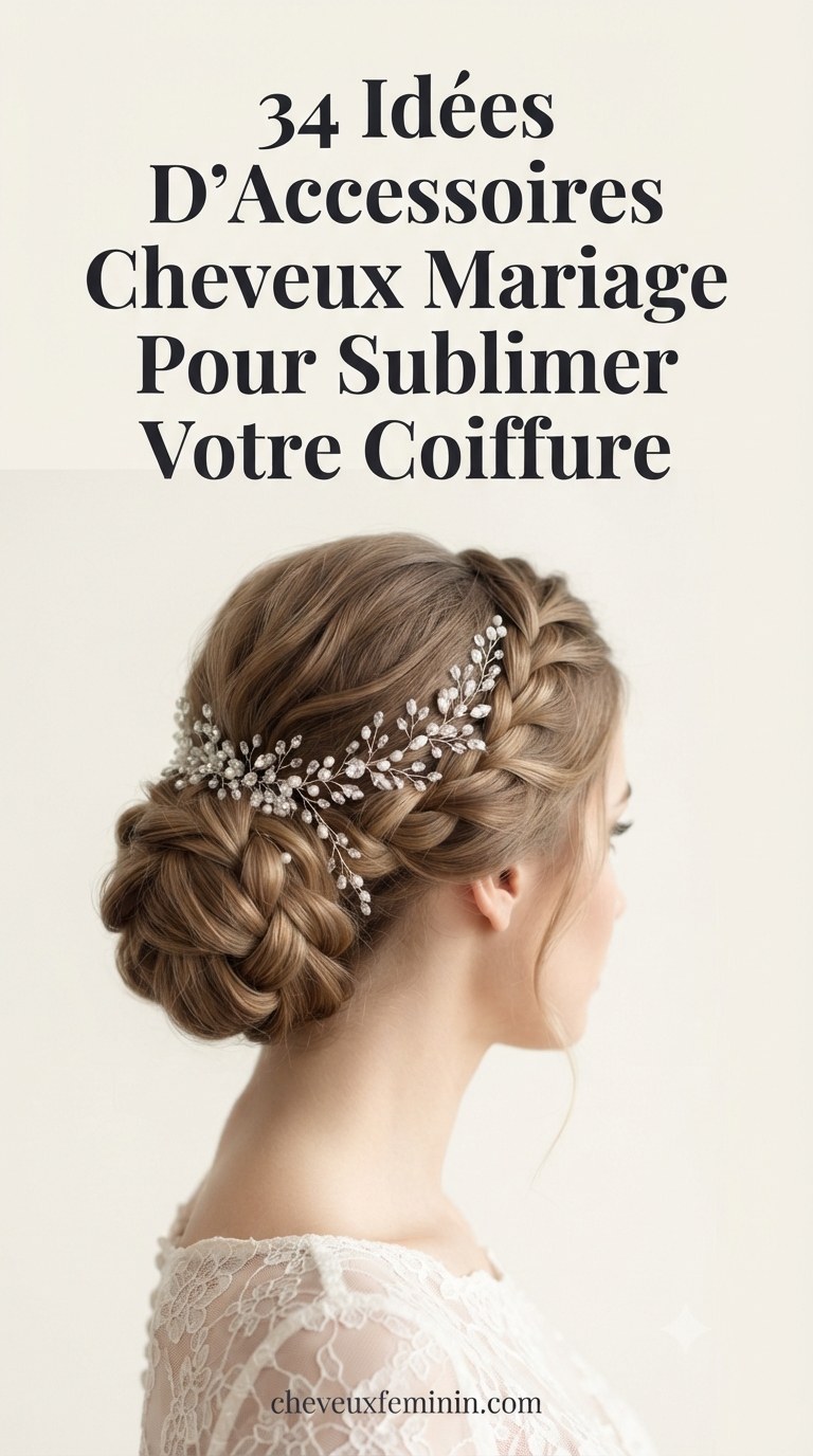 34 Idées D’Accessoires Cheveux Mariage Pour Sublimer Votre Coiffure