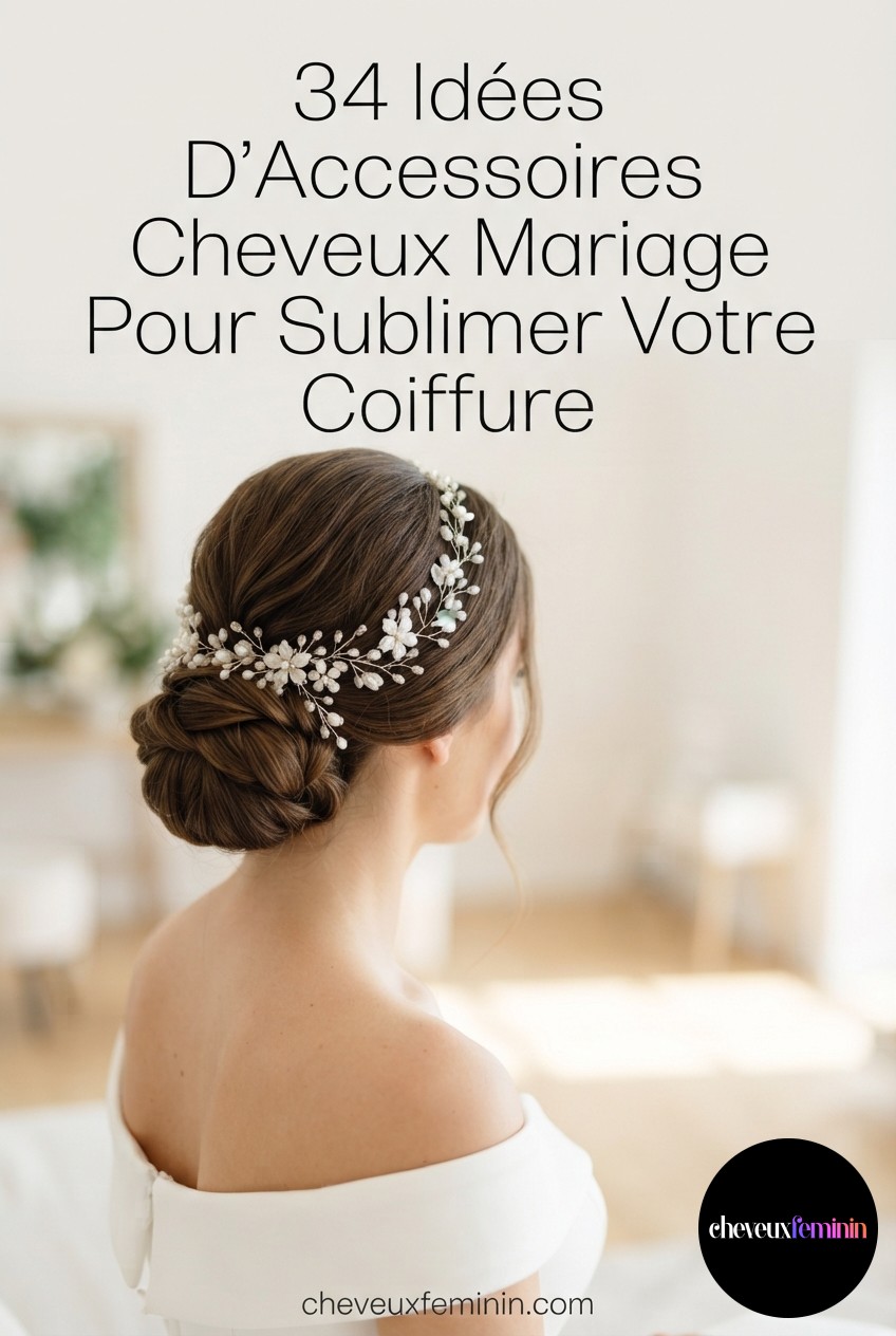 34 Idées D’Accessoires Cheveux Mariage Pour Sublimer Votre Coiffure