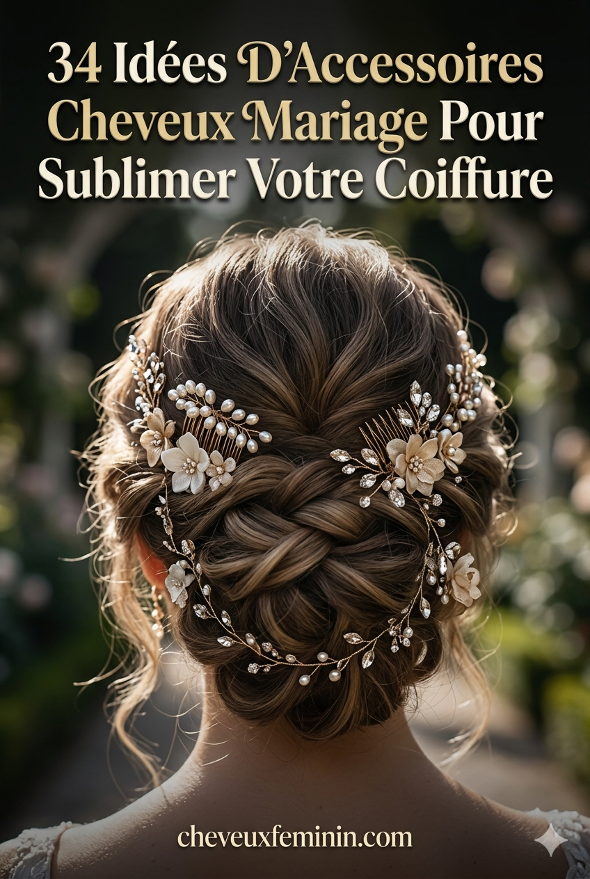 34 Idées D’Accessoires Cheveux Mariage Pour Sublimer Votre Coiffure