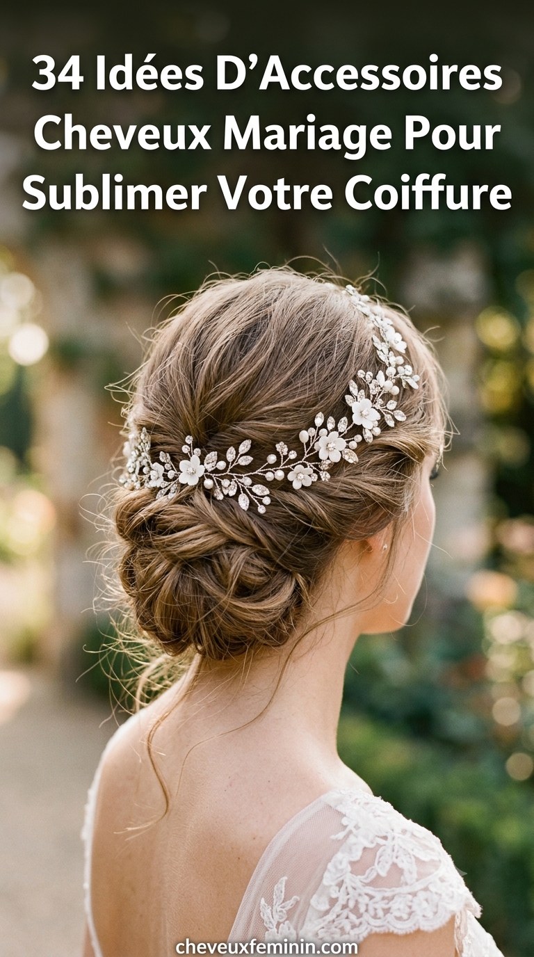 34 Idées D’Accessoires Cheveux Mariage Pour Sublimer Votre Coiffure
