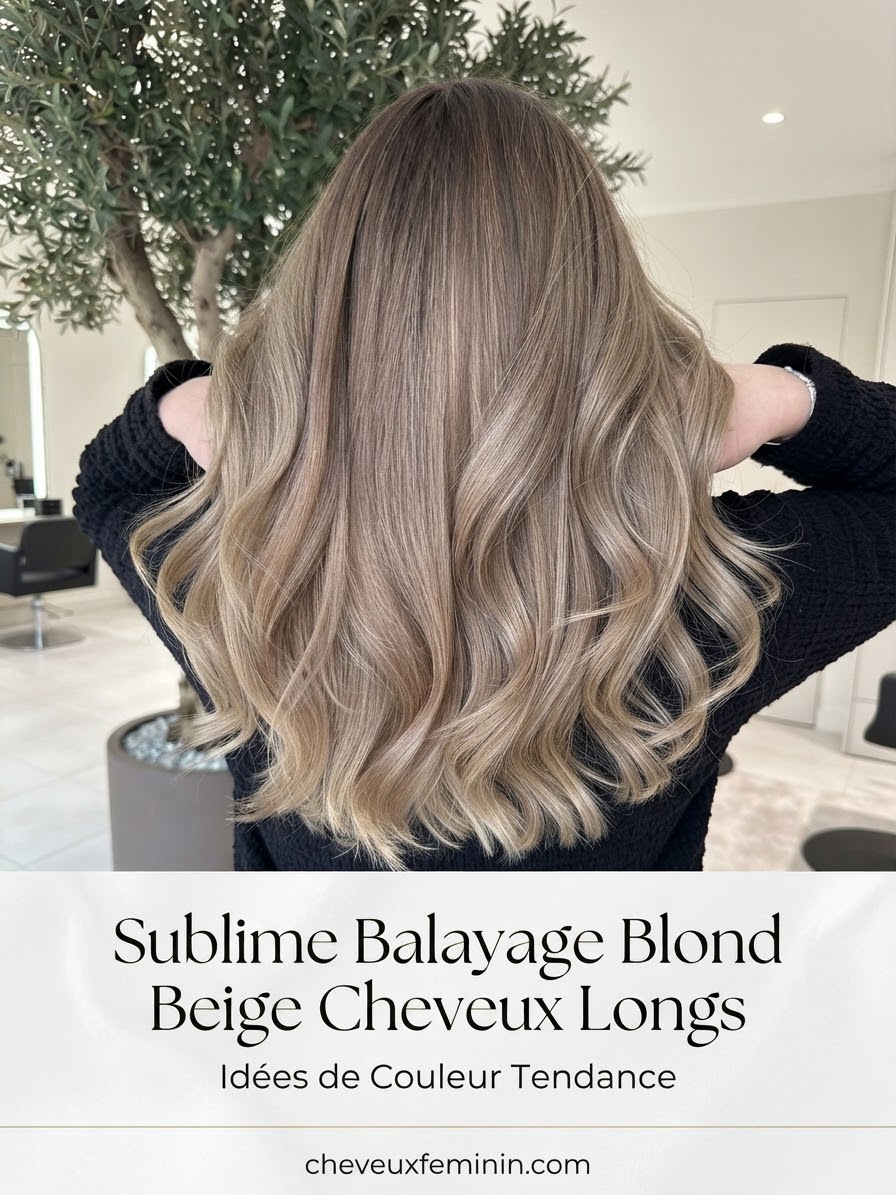 Sublime Balayage Blond Beige Cheveux Longs