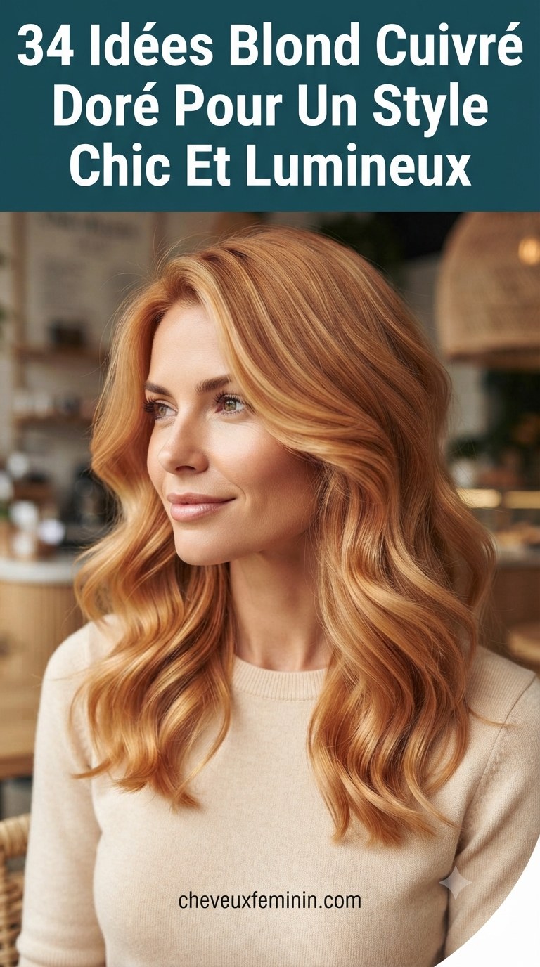 34 Idées Blond Cuivré Doré Pour Un Style Chic Et Lumineux