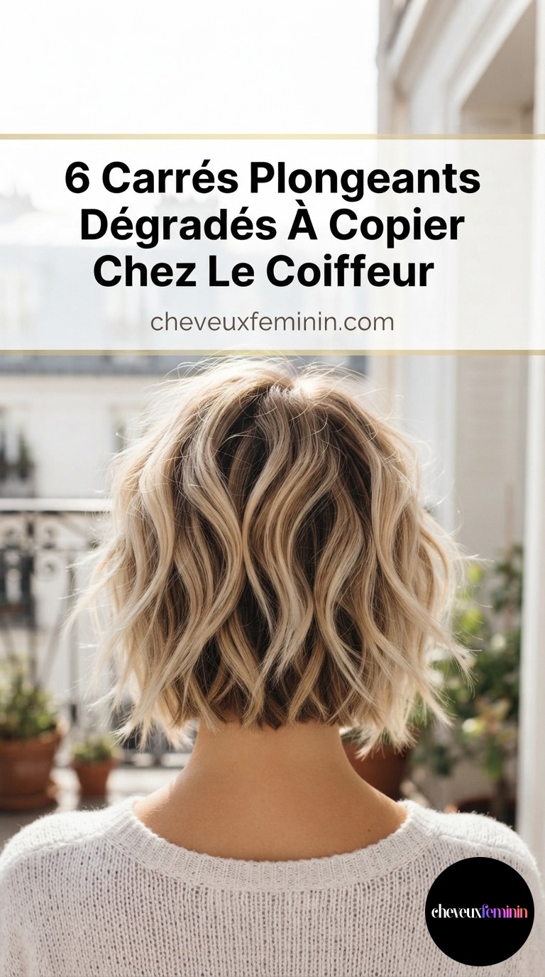 6 Carrés Plongeants Dégradés À Copier Chez Le Coiffeur