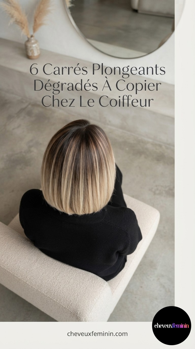 6 Carrés Plongeants Dégradés À Copier Chez Le Coiffeur