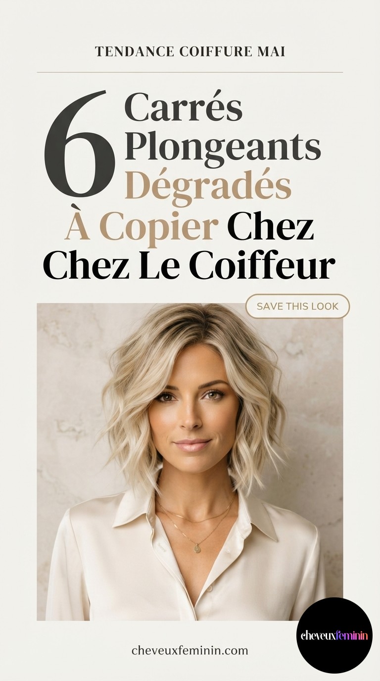 6 Carrés Plongeants Dégradés À Copier Chez Le Coiffeur