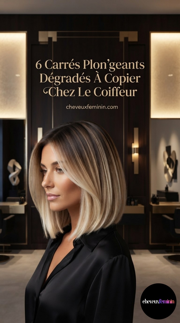 6 Carrés Plongeants Dégradés À Copier Chez Le Coiffeur
