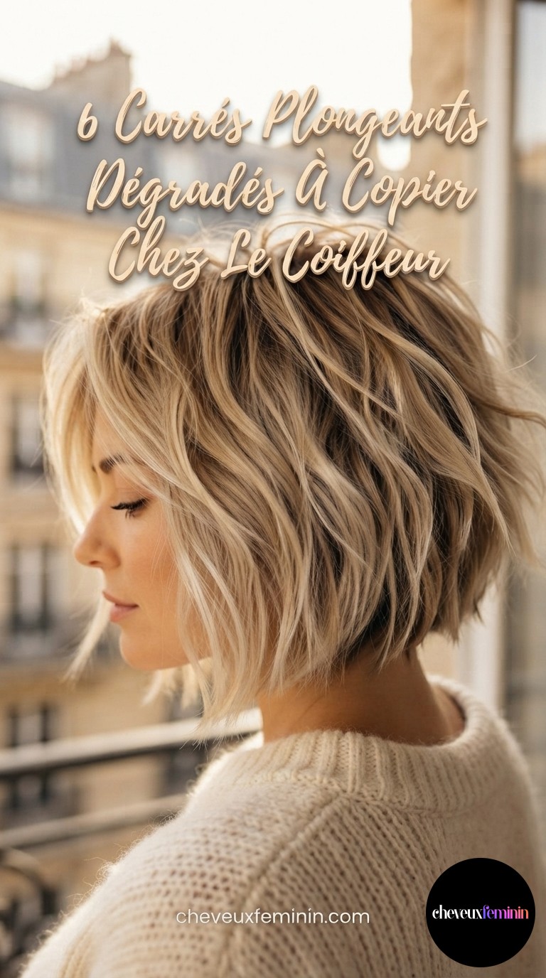 6 Carrés Plongeants Dégradés À Copier Chez Le Coiffeur