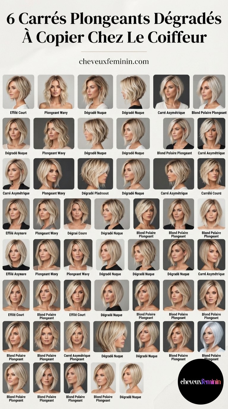 6 Carrés Plongeants Dégradés À Copier Chez Le Coiffeur