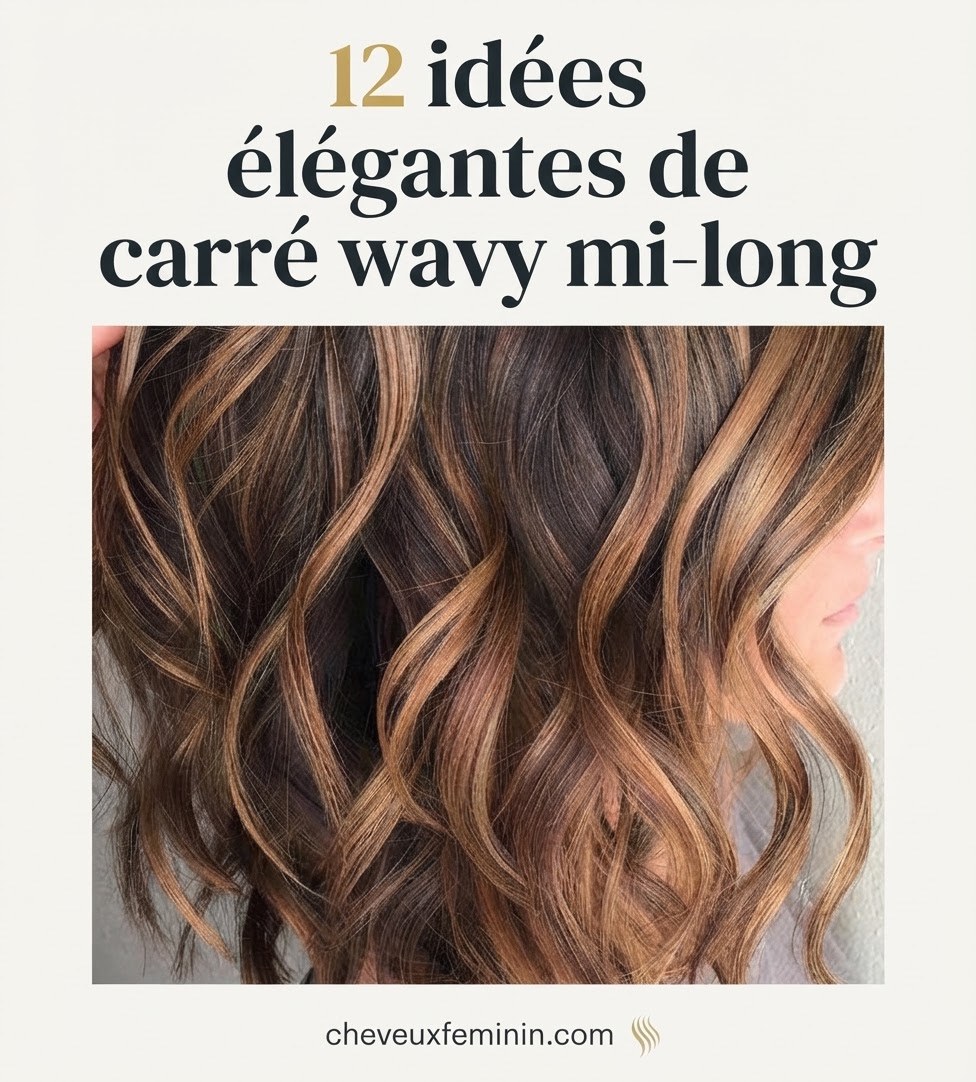 12 idées élégantes de carré wavy mi-long