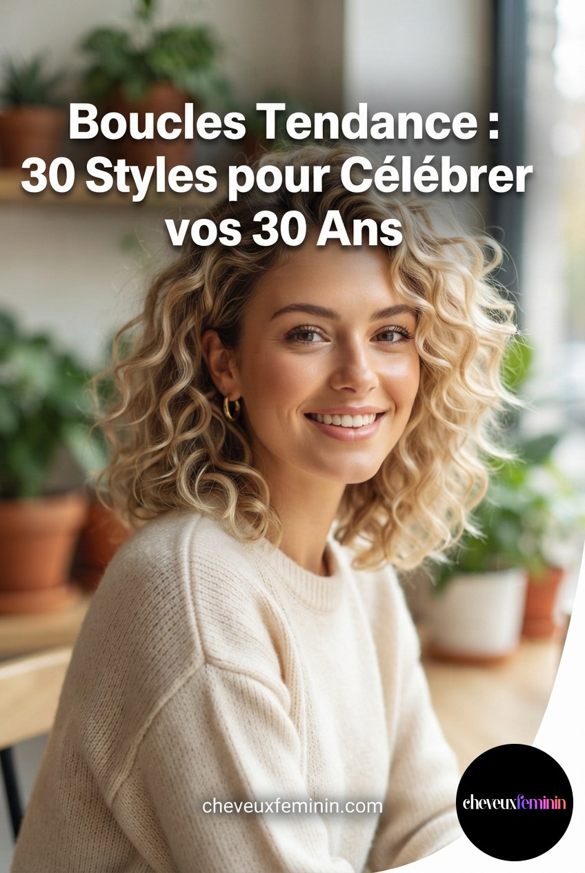 Boucles Tendance : 30 Styles pour Célébrer vos 30 Ans