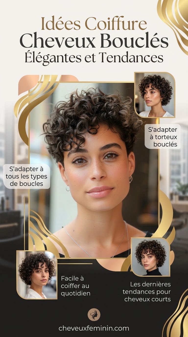Idées Coiffure Cheveux Bouclés Élégantes et Tendances
