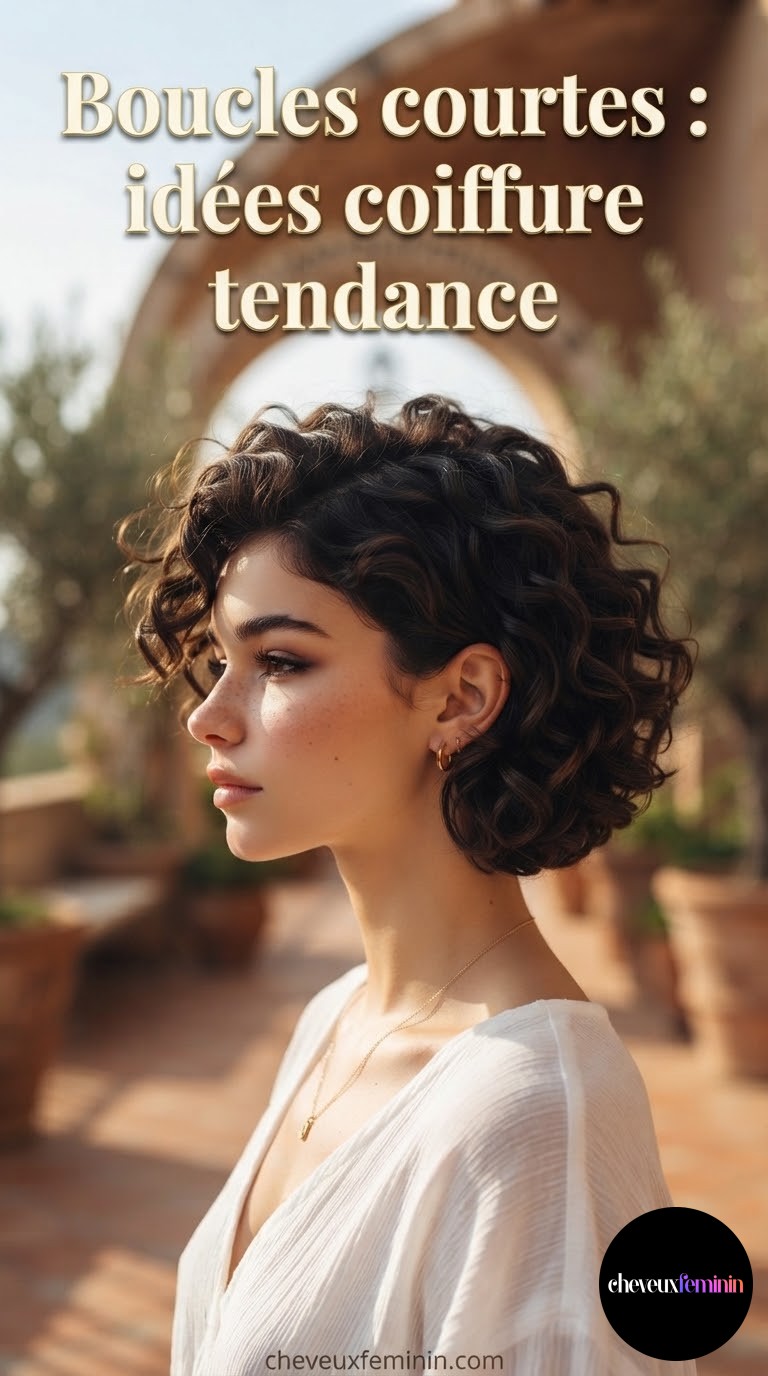 Boucles courtes : idées coiffure tendance