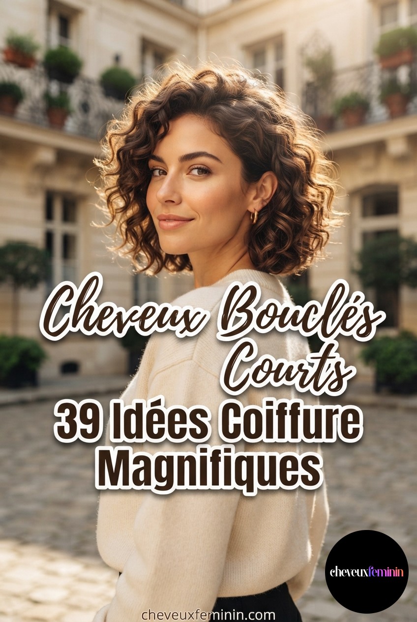 Cheveux Bouclés Courts : 39 Idées Coiffure Magnifiques