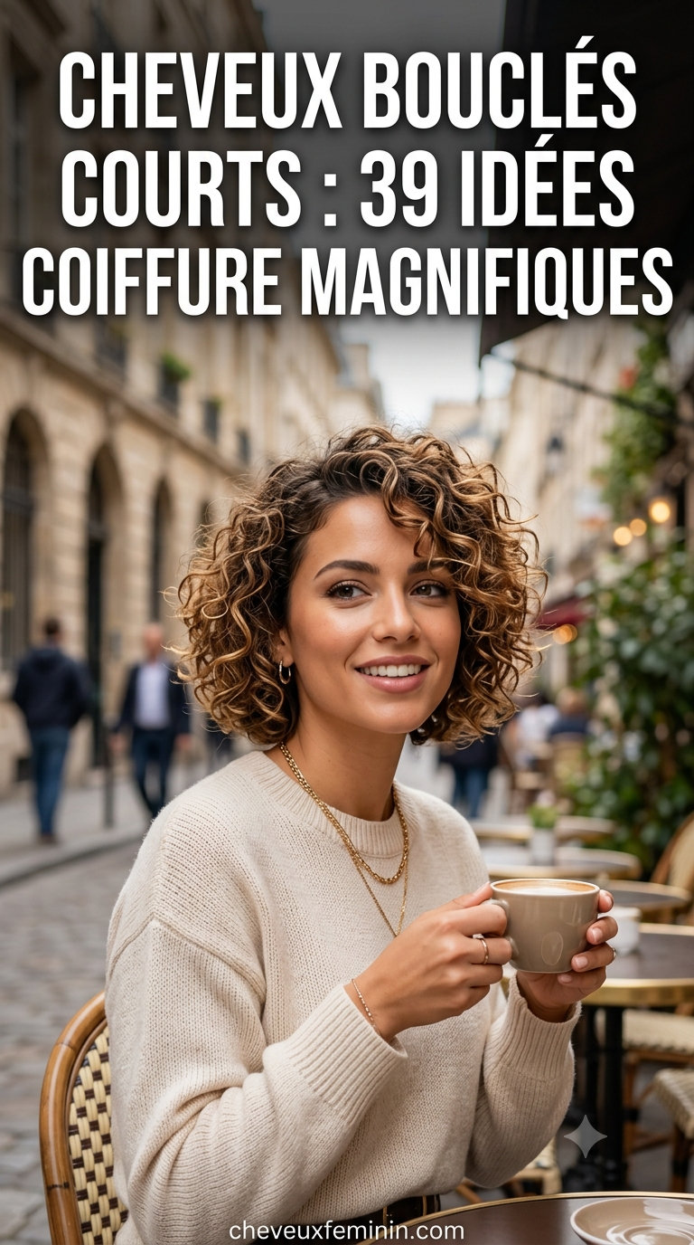 Cheveux Bouclés Courts : 39 Idées Coiffure Magnifiques