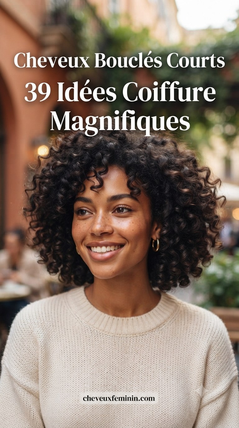 Cheveux Bouclés Courts : 39 Idées Coiffure Magnifiques