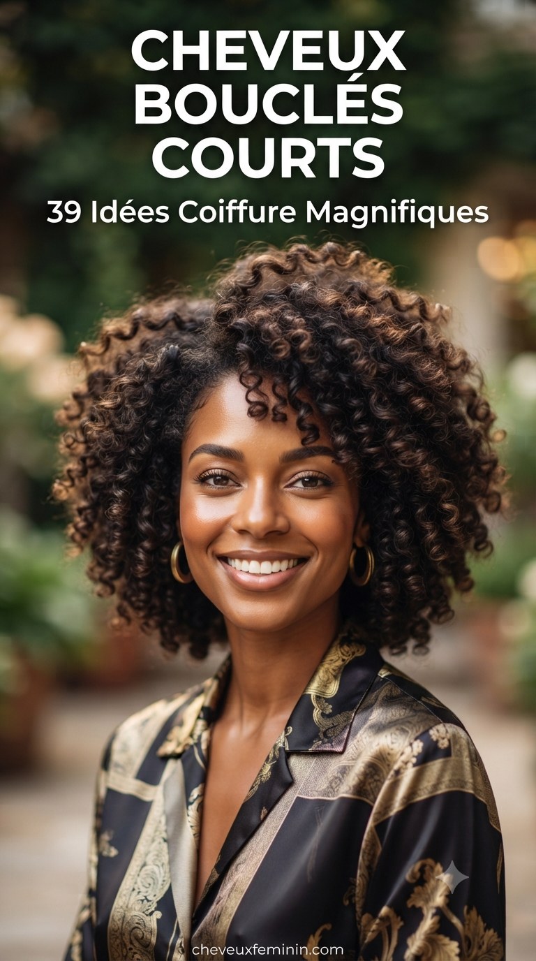 Cheveux Bouclés Courts : 39 Idées Coiffure Magnifiques