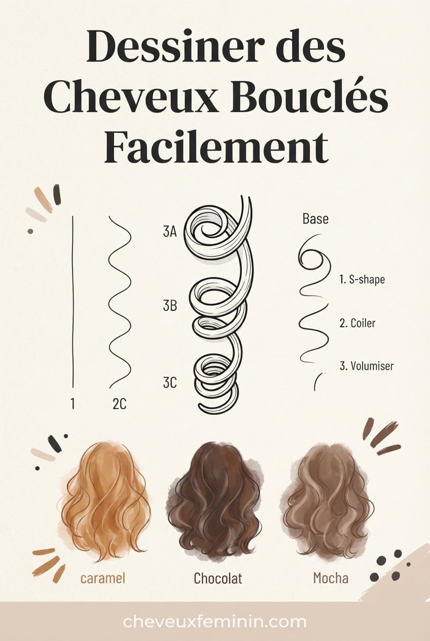 Dessiner des Cheveux Bouclés Facilement