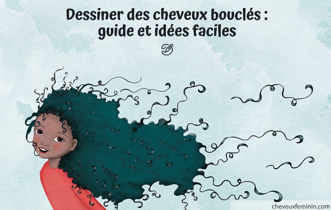 Dessiner des cheveux bouclés : guide et idées faciles