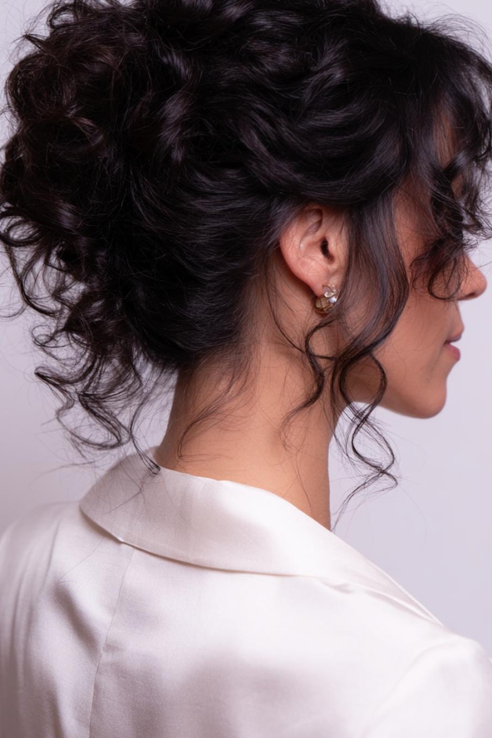 cheveux bouclés frange rideau - Cheveux Boucles Frange Routine Quotidienne