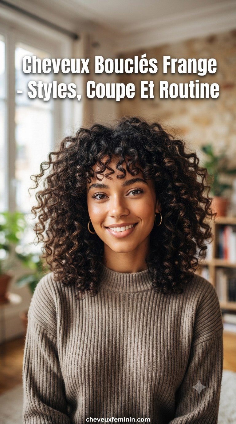 Cheveux Bouclés Frange - Styles, Coupe Et Routine