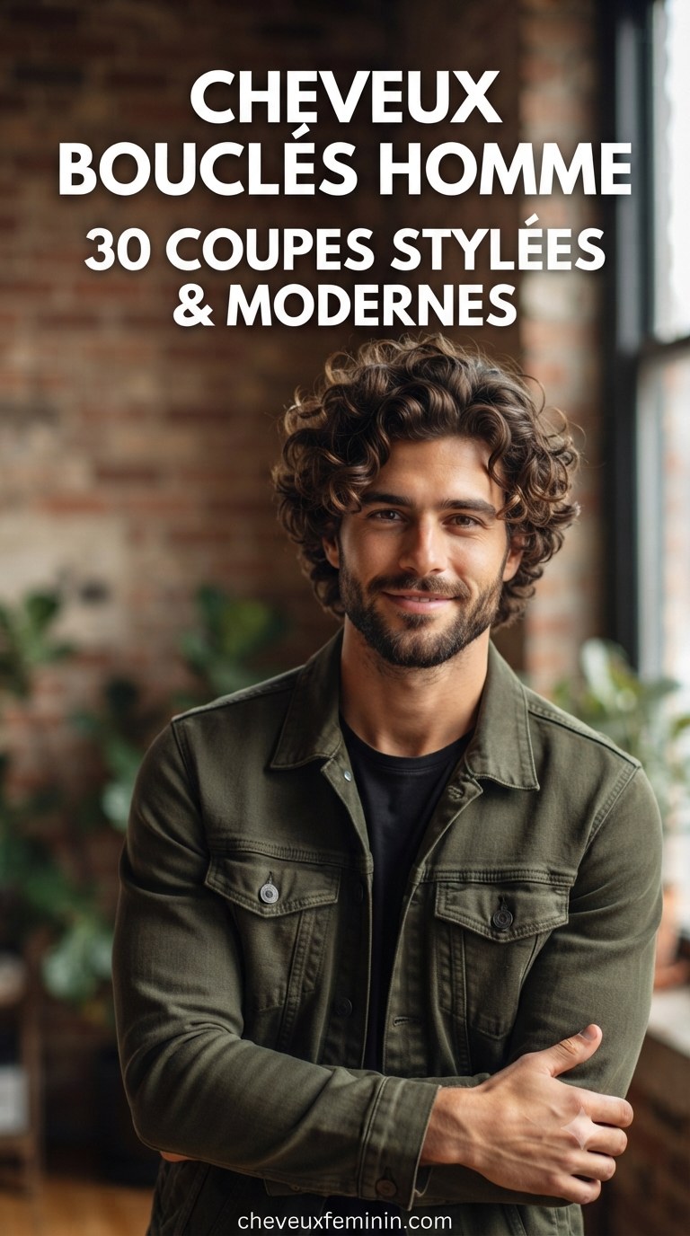 Cheveux Bouclés Homme : 30 Coupes Stylées & Modernes