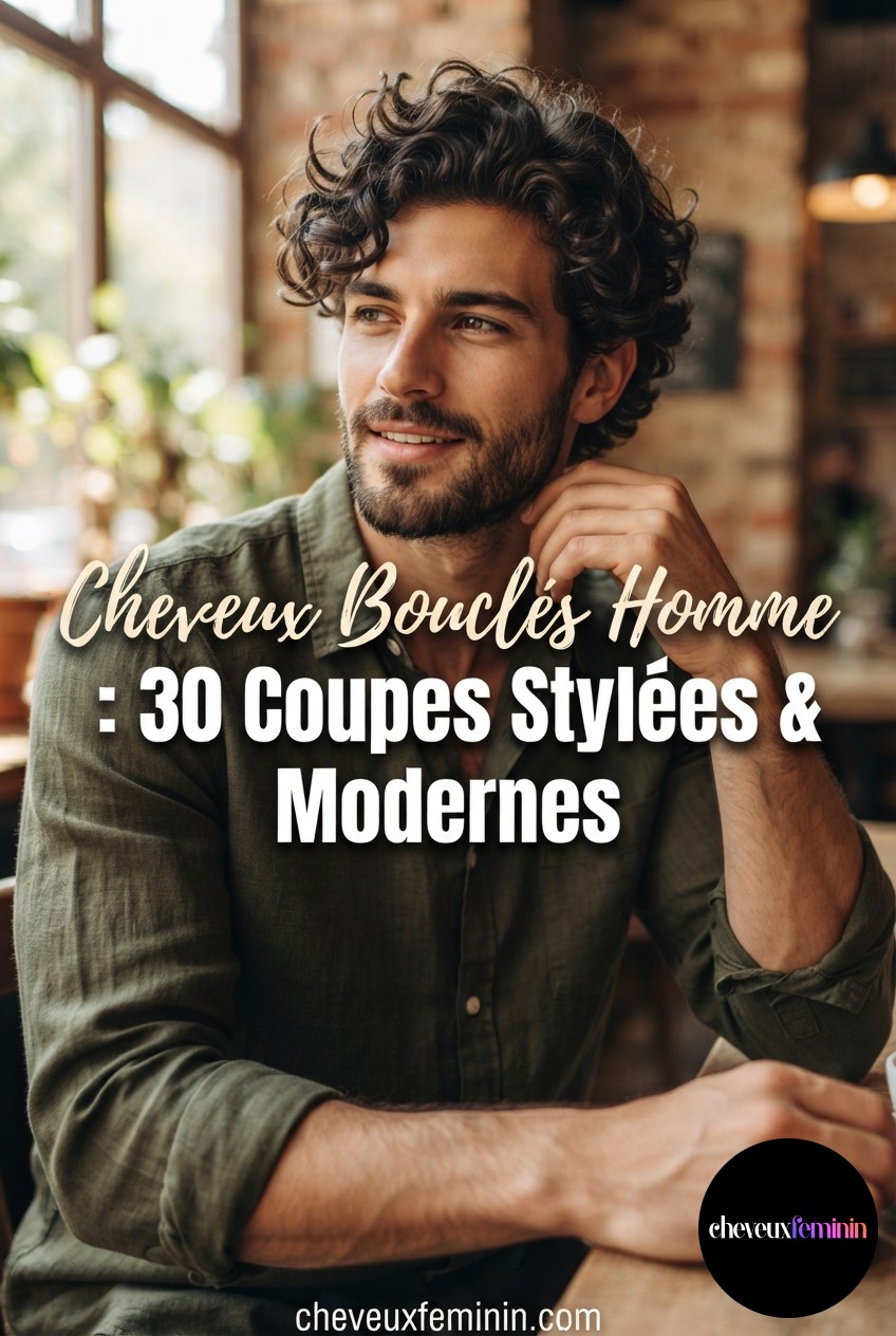 Cheveux Bouclés Homme : 30 Coupes Stylées & Modernes