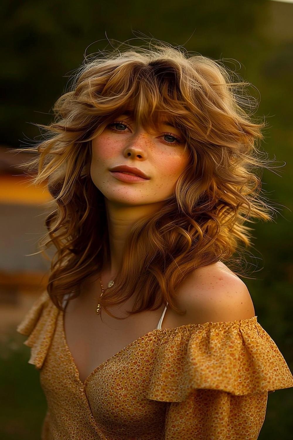 Boucles blondes lumineuses